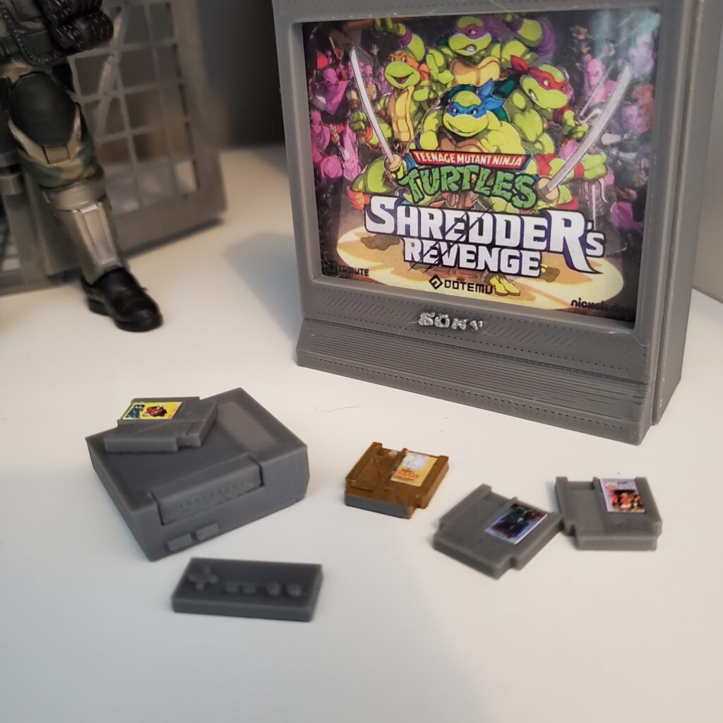 3D print Nintendo, Cartridges and TV
