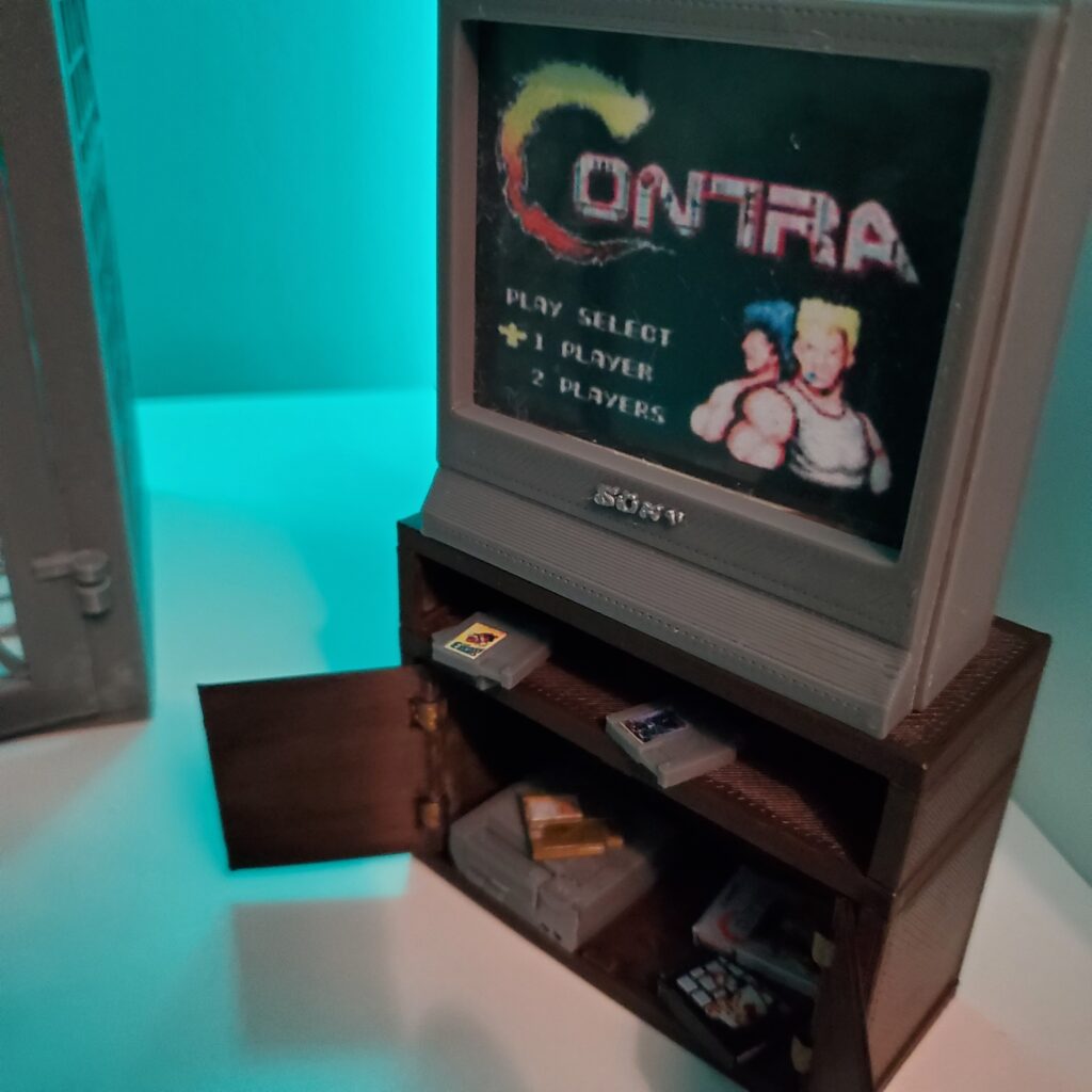 3D printed TV and Cabinet