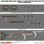 Teenage Mutant Ninja Turtles 2 Climbing Claws, 3 Throwing Darts, 3 Shuriken, 2 Tonfa, 6 Kunai, Push Dagger, and 2 Kyoketsu Shoge