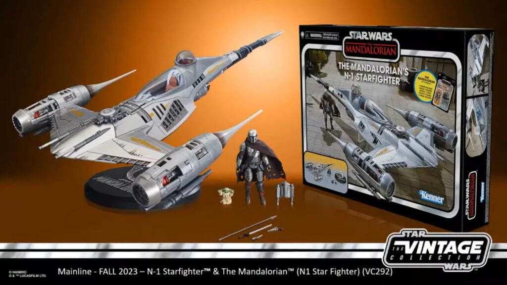 The Mandalorian N1 Starfighter with figures