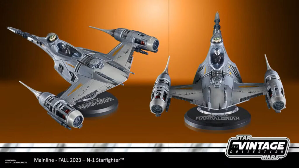 The Mandalorian N1 Starfighter with figures
