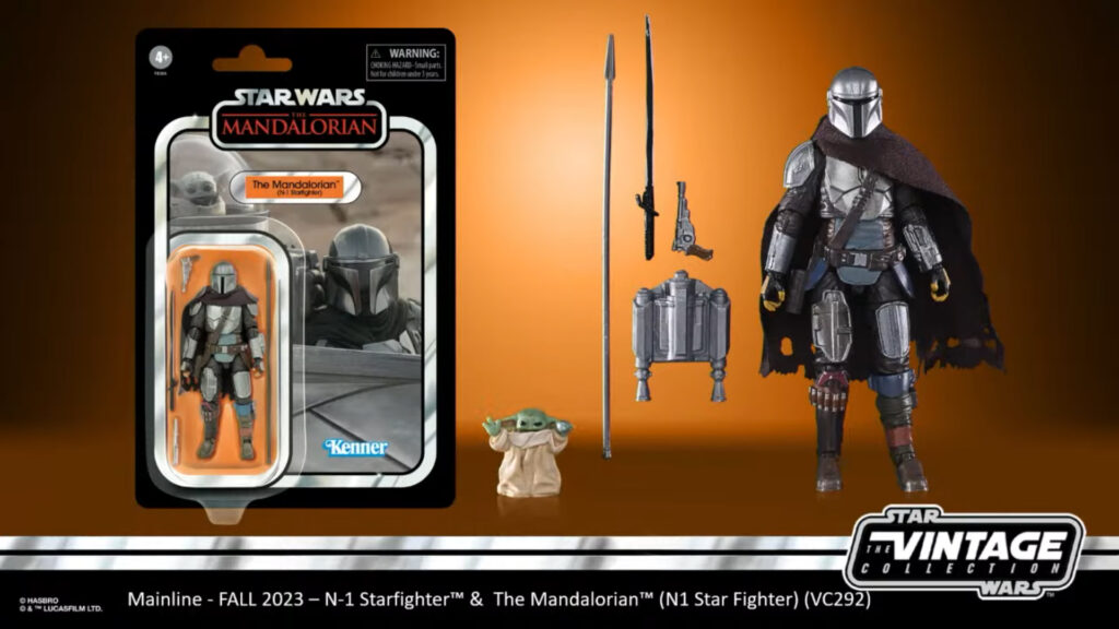 The Mandalorian N1 Starfighter with figures