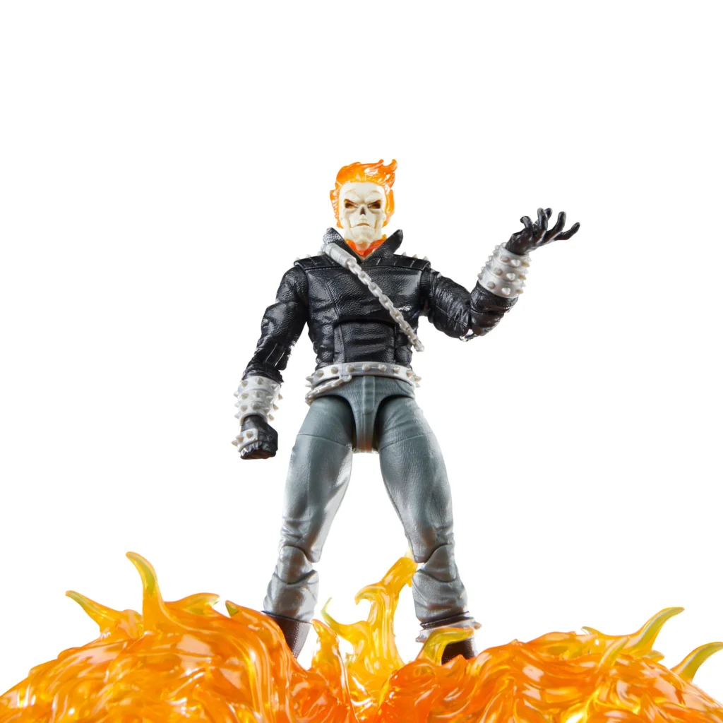 Marvel Legends Series Ghost Rider Dany Ketch Standing in Hell Flames