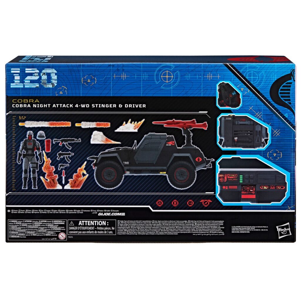 G.I. Joe Classified Series Cobra Night Attack 4-WD Stinger Box
