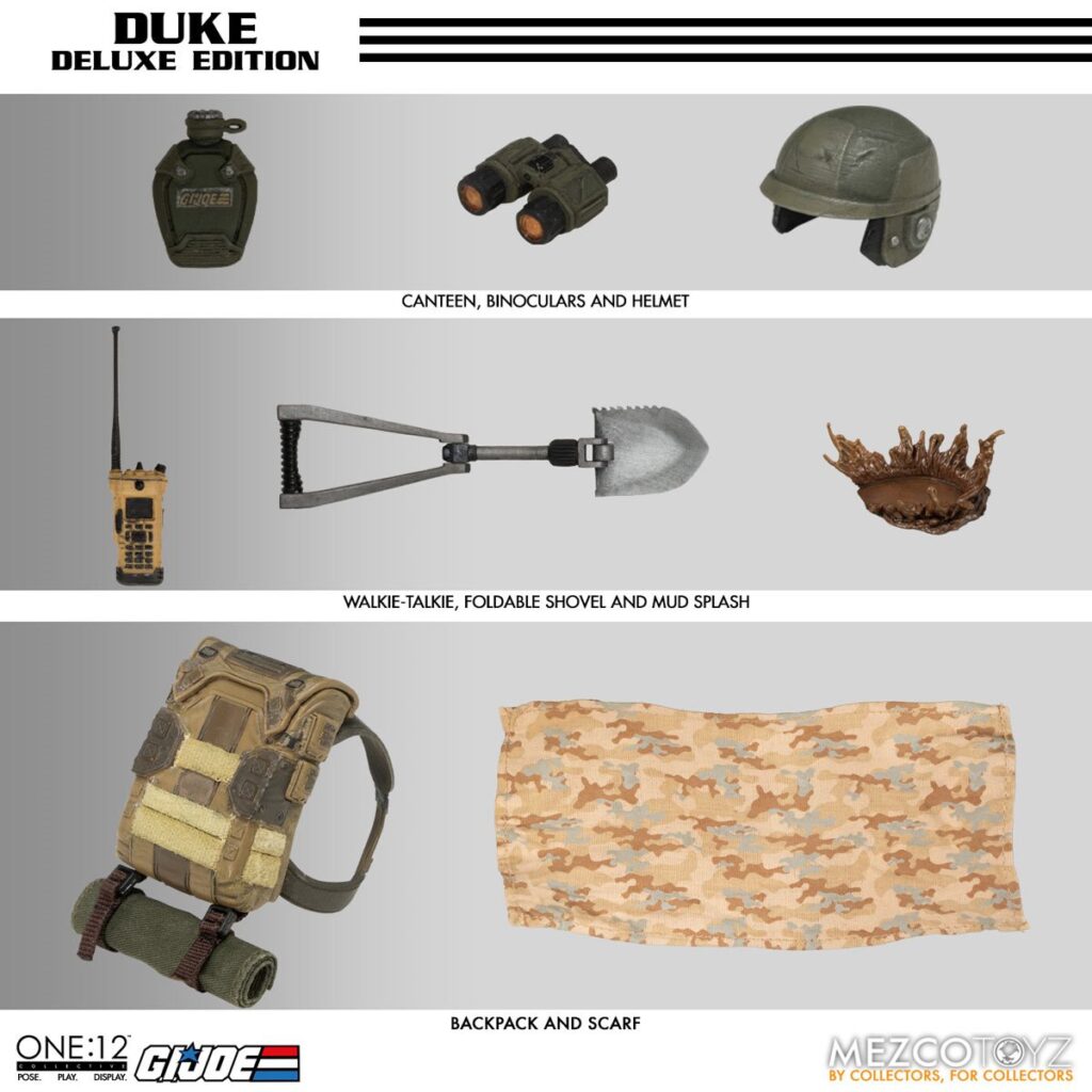 Mezco's One:12 Collective Duke Accessories