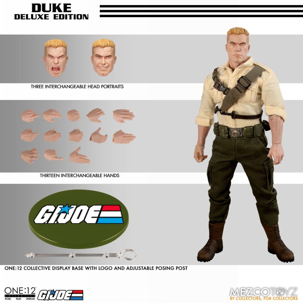 Mezco's One:12 Collective Duke Hands and Heads
