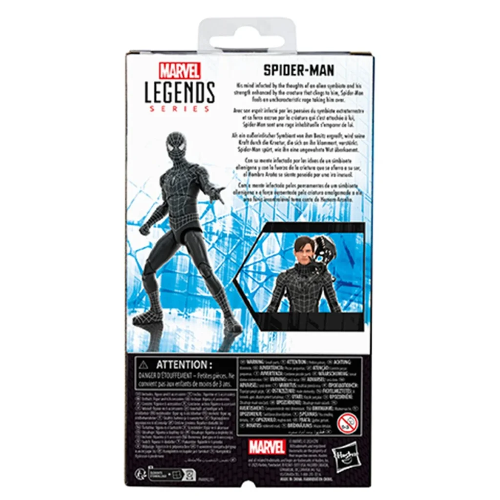 Black Suit Spider-man box description